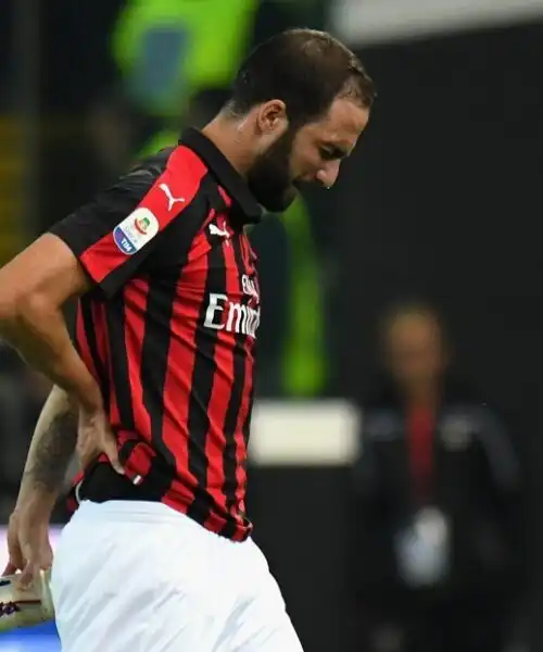 Higuain non si è allenato