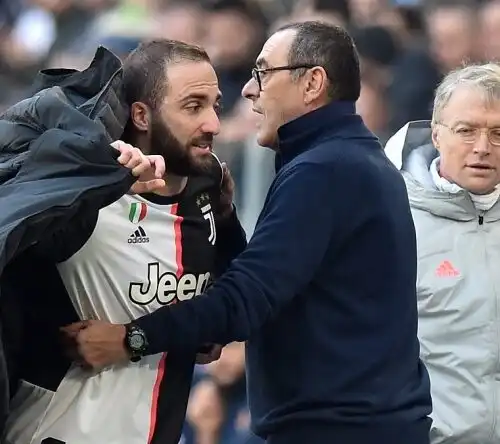 Juventus: Chellini e Higuain preoccupano Sarri