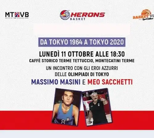 Montecatini ospita gli amici Meo Sacchetti e Massimo Masini: imperdibile per chi ama il basket