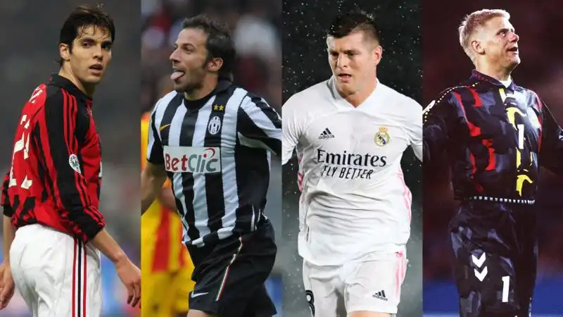 Da Schmeichel a Del Piero, da Kakà a Kroos: ecco gli idoli dei calciatori di oggi