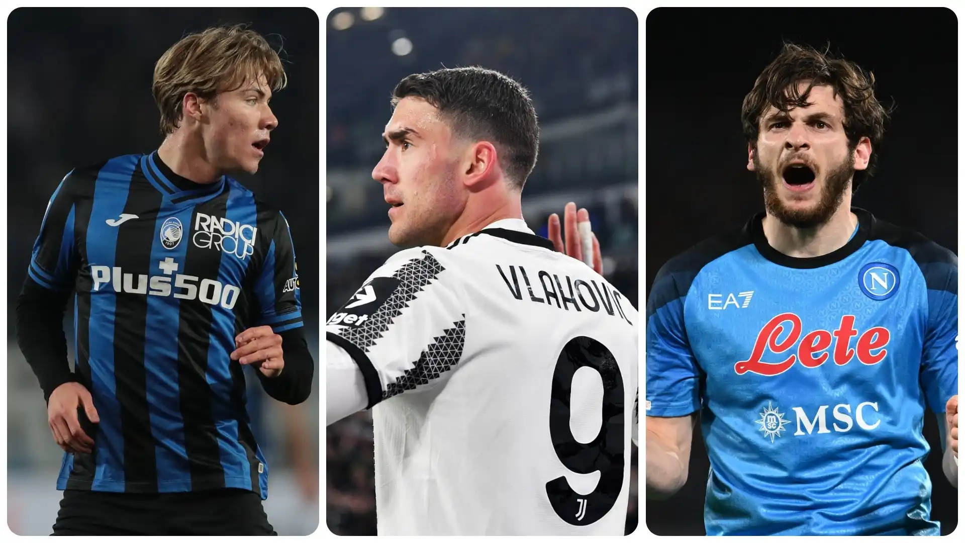 I dieci attaccanti più preziosi della Serie A in foto. Fonte: Transfermarkt