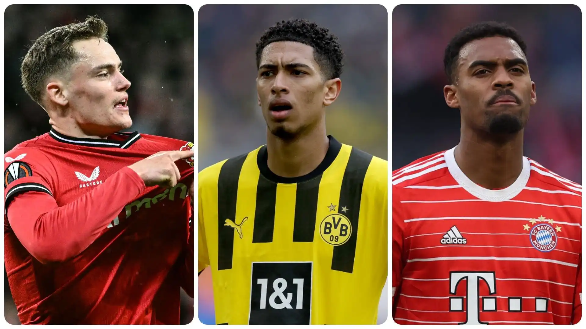 I giovani calciatori della Bundesliga più preziosi: Top 10 in foto. Fonte: Transfermarkt. Sono stati presi in considerazione i calciatori Under21
