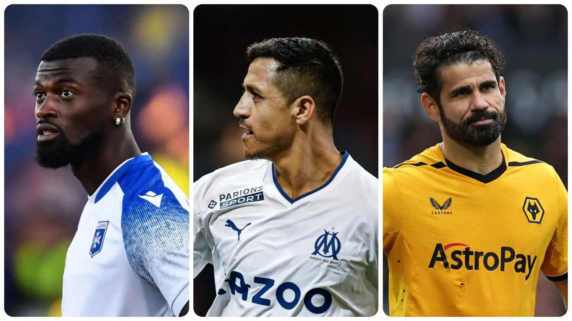 I migliori attaccanti al momento svincolati: foto. Fonte: Transfermarkt
