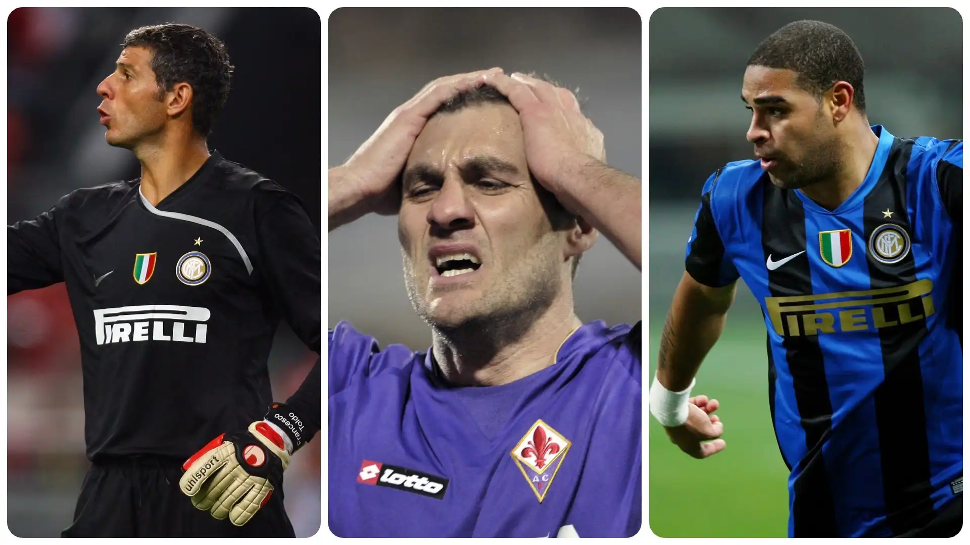 I più grandi calciatori che hanno vestito la maglia di Inter e Fiorentina