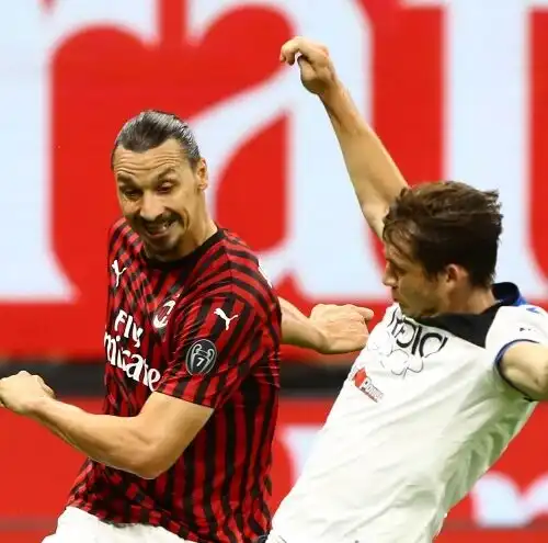 Zapata risponde a Calhanoglu, Milan-Atalanta 1-1