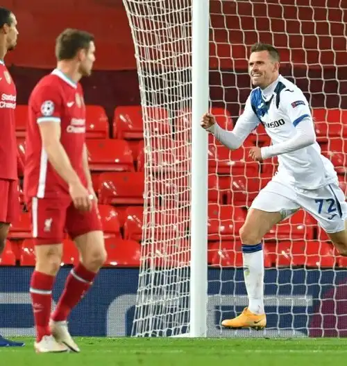 Atalanta padrona ad Anfield: il Liverpool steso 2-0