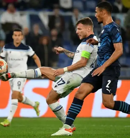 Lazio in bianco col Marsiglia in Europa League