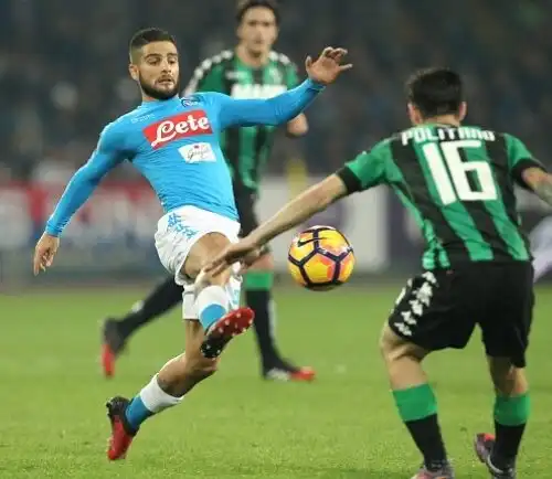 Insigne non basta, il Napoli pareggia col Sassuolo