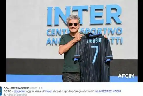 Inter, Ligabue in visita