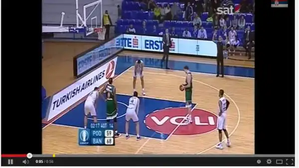 Clamoroso episodio durante il match di Eurocup tra Buducnost e Banvit.