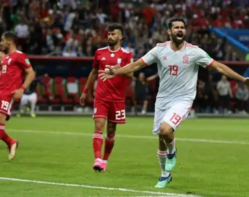 Diego Costa salva la Spagna, l’Iran cade in piedi