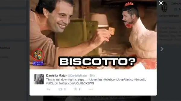 Battute, fotomontaggi e ironie in rete dopo lo 0-0 tra Juventus e Atletico, secondo molti "biscottato".