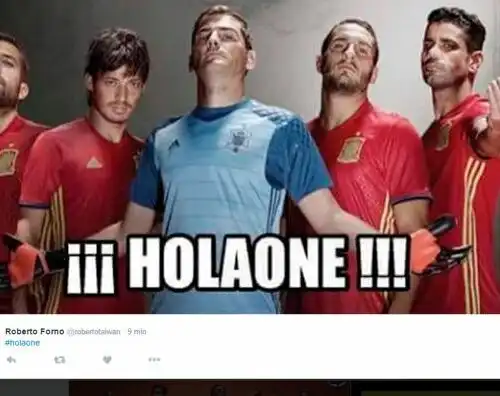 Italia-Spagna, i tweet