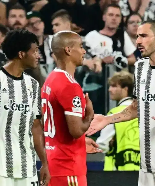 Joao Mario segna e provoca la Juve, Bonucci furioso: le foto