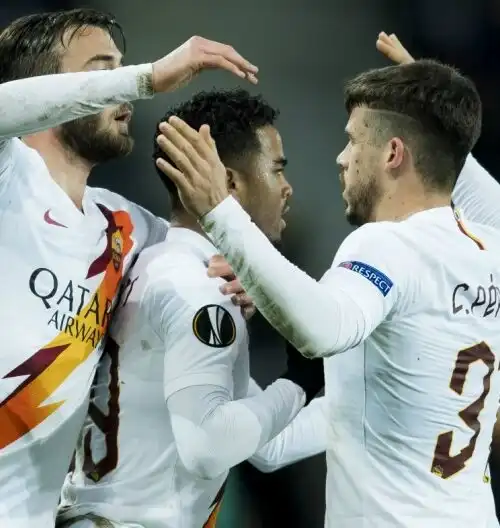 La Roma fa 1-1 con il Gent: Kluivert regala gli ottavi