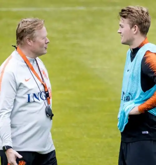 Koeman mette pressione a De Ligt