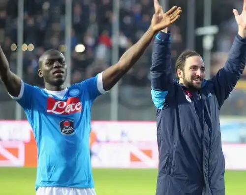 Napoli, tutti in maschera per Koulibaly