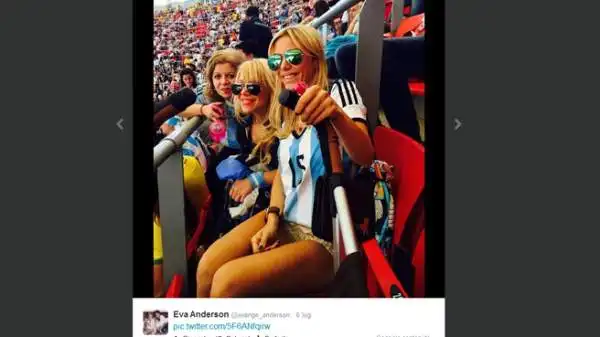 Evangelina Anderson, moglie di Demichelis.