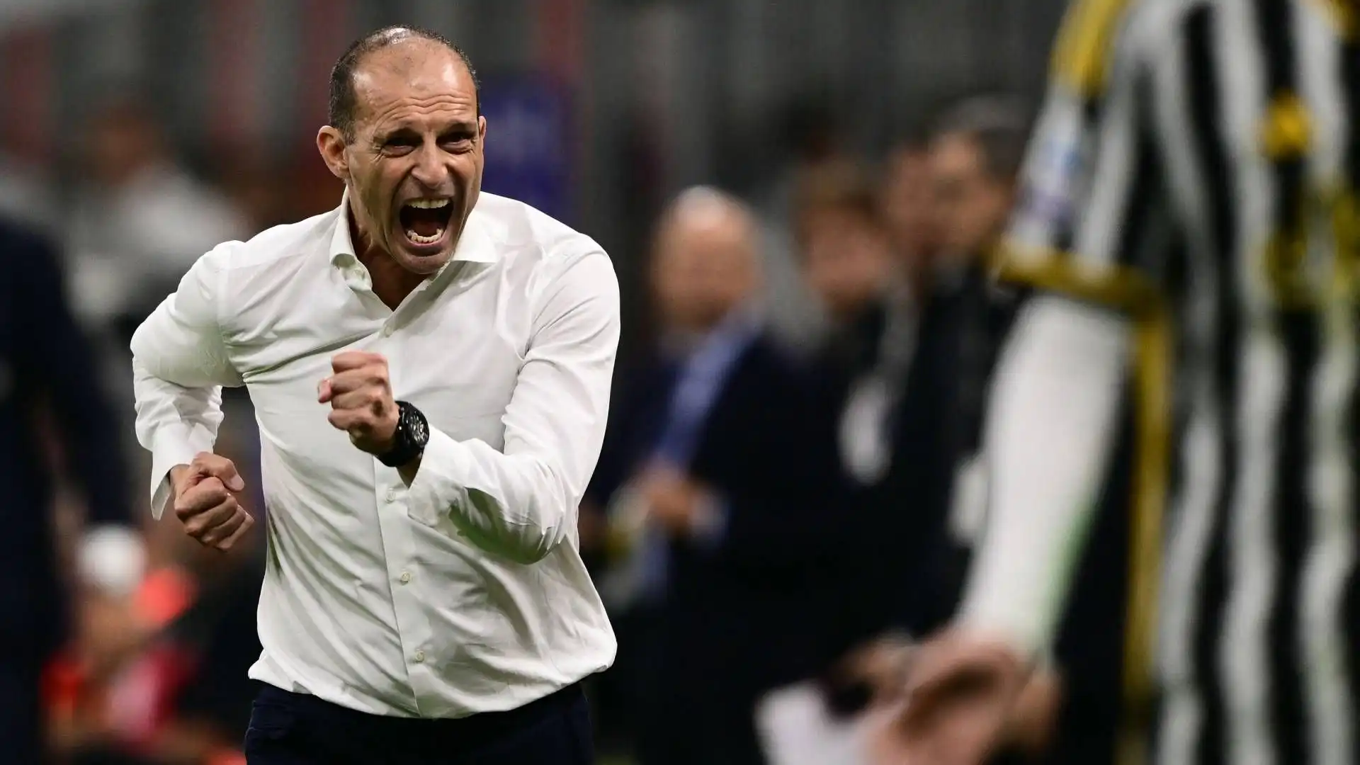 La Juve batte il Milan ma Allegri è una furia