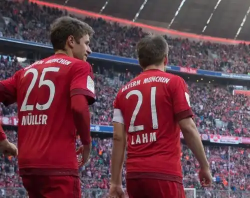 Lahm e Muller temono la Juve