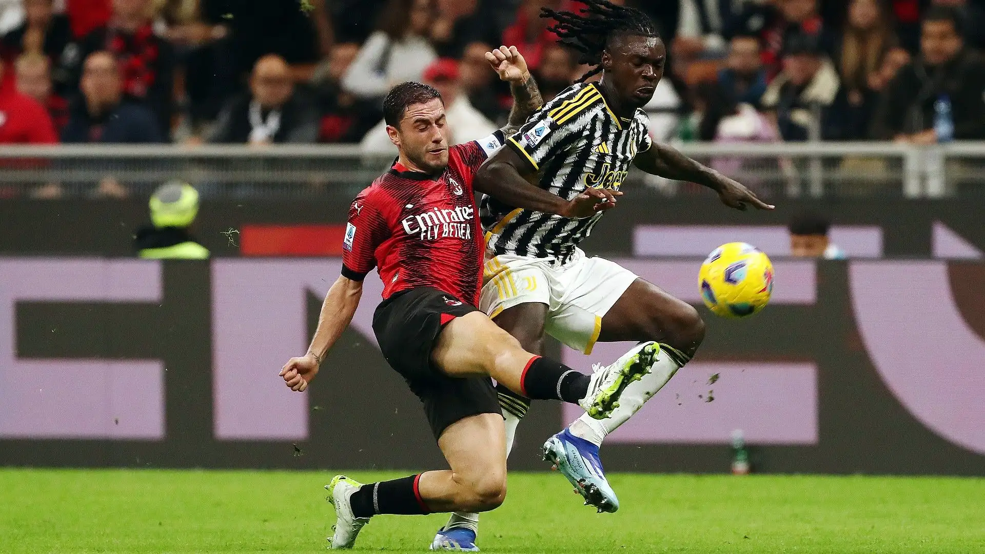 Eccolo in azione contro il Milan
