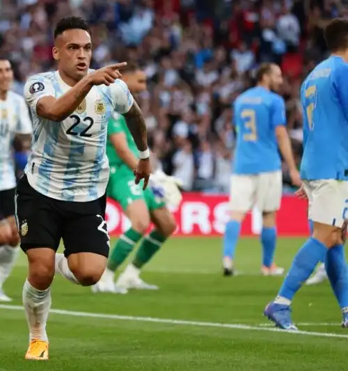 Italia travolta a Wembley dall’Argentina