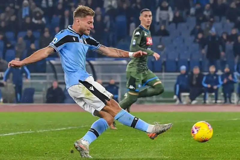 Alla Lazio basta Immobile: il Napoli finisce ko. Una rete dell'attaccate biancoceleste piega i partenopei