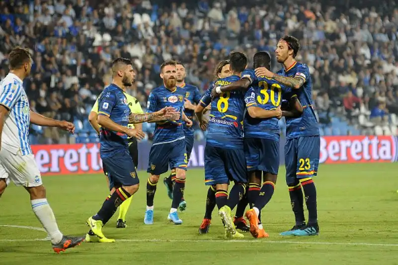 Tris del Lecce alla Spal a Ferrara: gli estensi sono in crisi.
