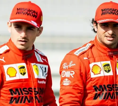 Ferrari: Charles Leclerc ottimista, Carlos Sainz no