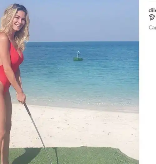 Diletta Leotta, beach-golfista da urlo