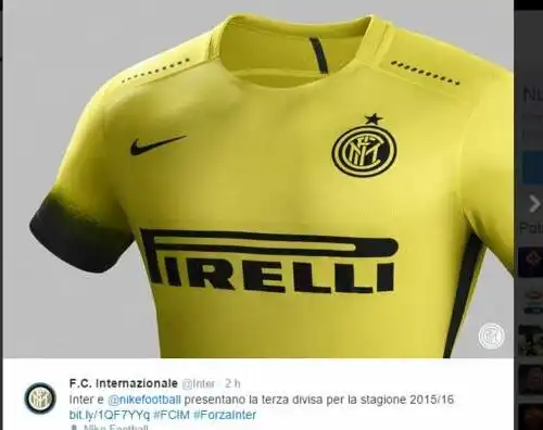 L’Inter si tinge di giallo