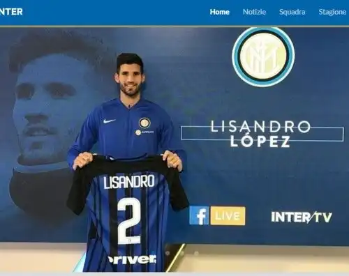 Inter, ecco Lisandro Lopez: “Ho realizzato un sogno”