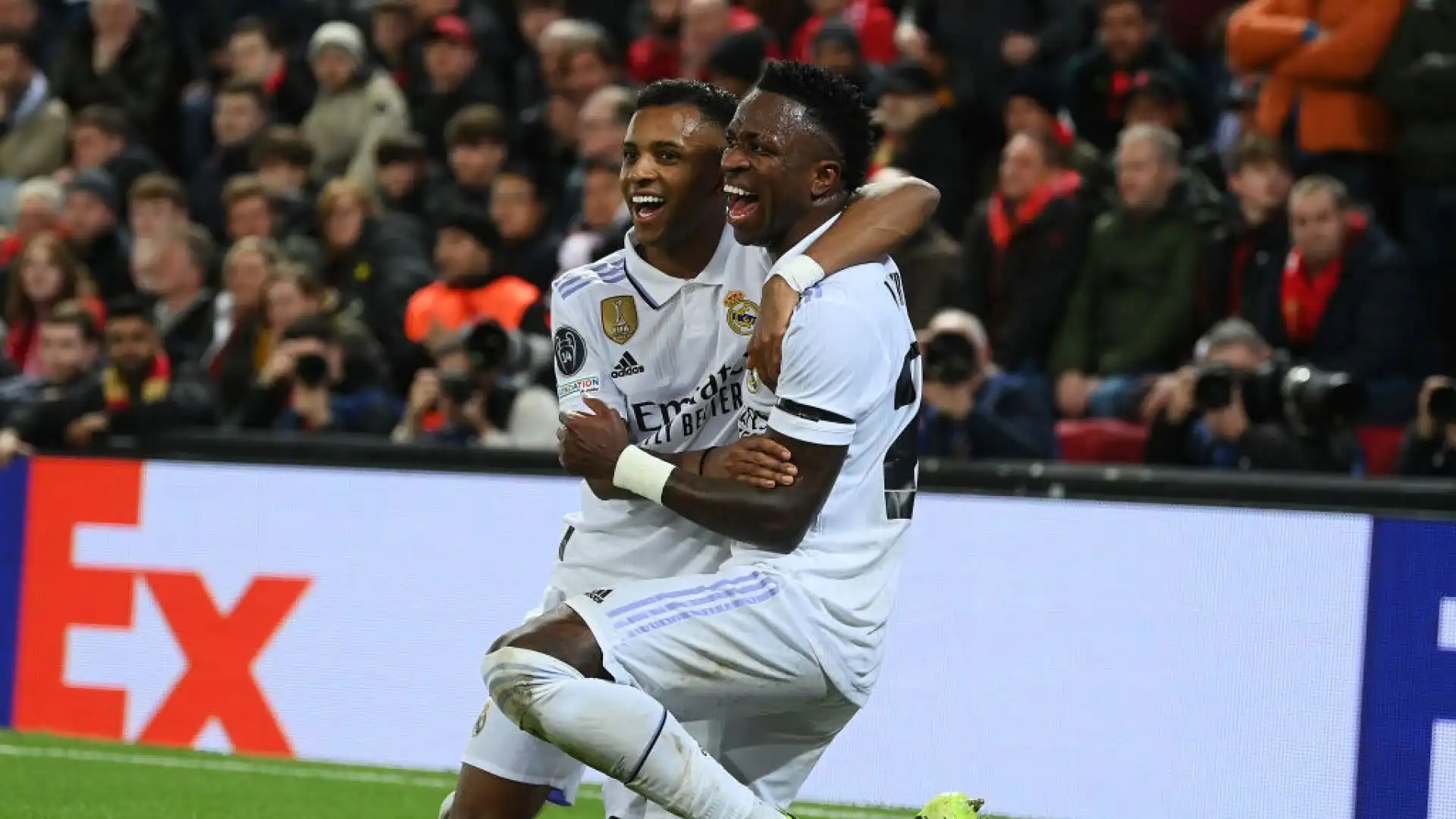 Il Real Madrid ha vinto 5-2 a Liverpool nell'andata degli ottavi di finale di Champions League.