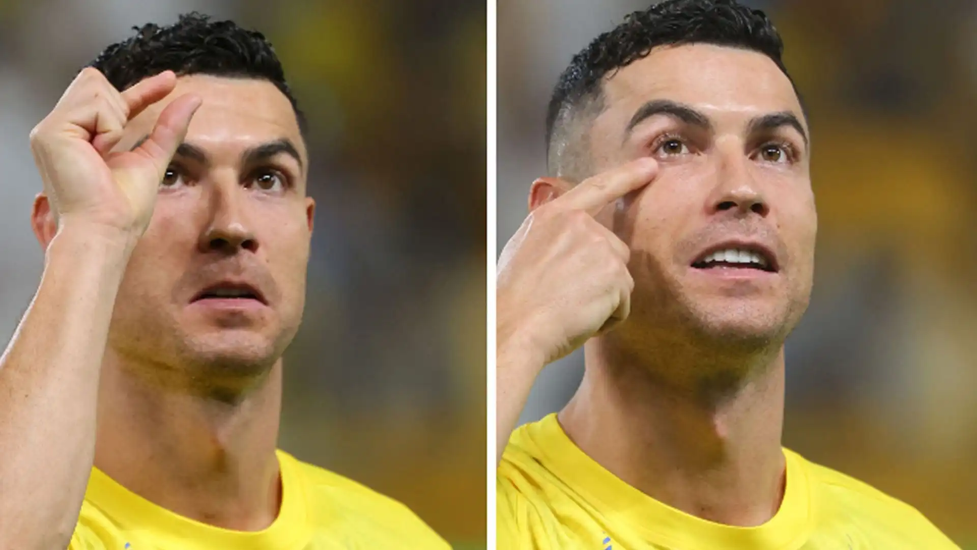 Chissà cosa avrà voluto dire Cristiano Ronaldo con questo gesto