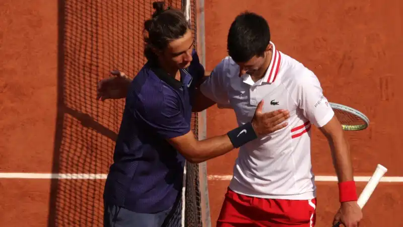 Novak Djokovic, bel gesto per Lorenzo Musetti