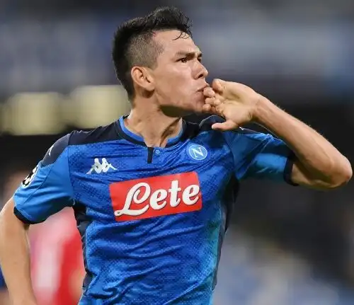 Napoli, messaggio di Hirving Lozano via social network