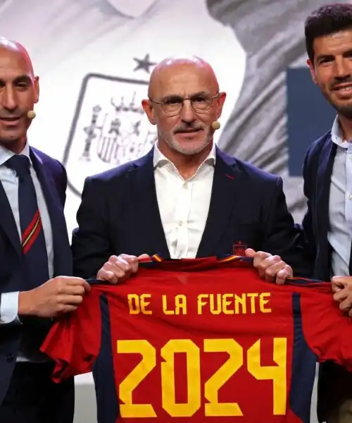 Luis de la Fuente è il nuovo allenatore della Spagna: le foto della presentazione