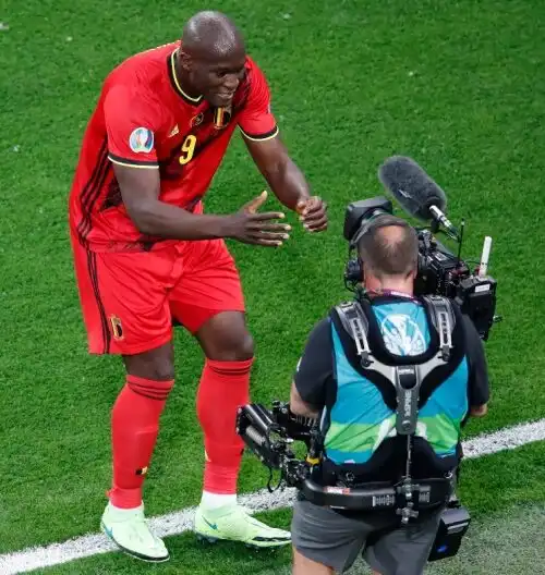 Euro2020: Lukaku-gol, la commovente dedica per Eriksen