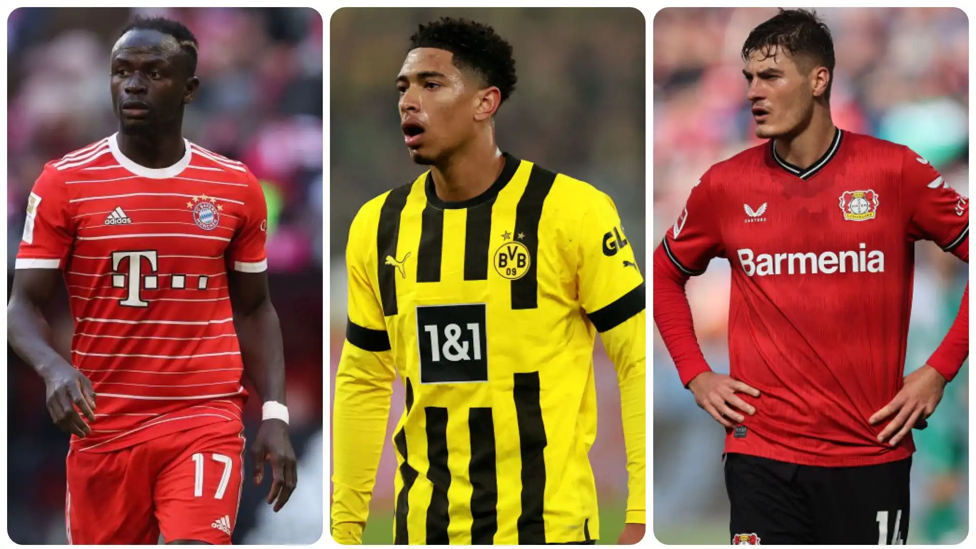 Bundesliga: gli 11 calciatori più preziosi. Foto. Fonte: Transfermarkt