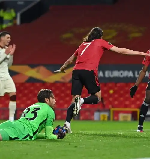 Roma sfortunata e poi demolita: 6-2 per il Manchester United