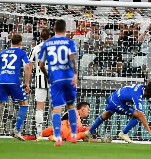 Mancuso sbanca l’Allianz Stadium: 1-0 Empoli, la Juventus non c’è