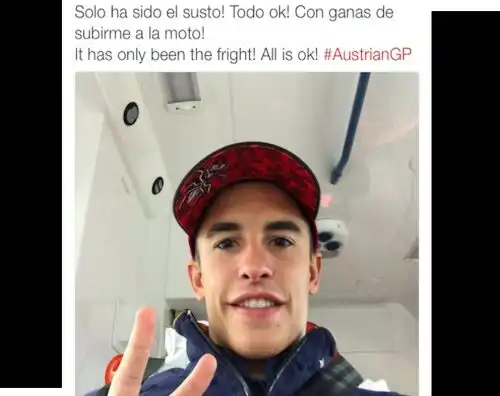 Marquez rassicura: “Sto bene”