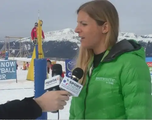 Maren Brinker tra playoff e snow volley