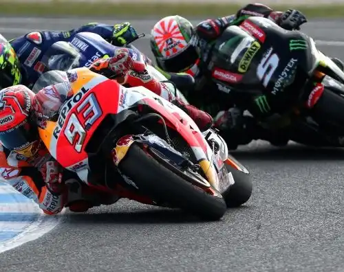 Marquez a un passo dal Mondiale, Rossi secondo