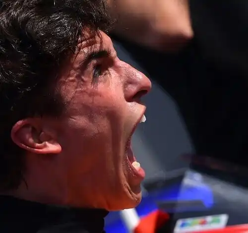 Marquez a muso duro con Valentino Rossi