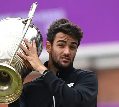 Matteo Berrettini tra Novak Djokovic e Roger Federer