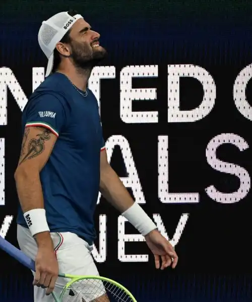 United Cup, Matteo Berrettini non sfata il tabù Stefanos Tsitsipas