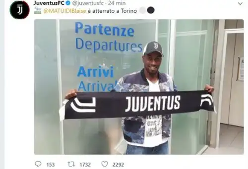 Colpo Juventus, Matuidi è sbarcato a Torino