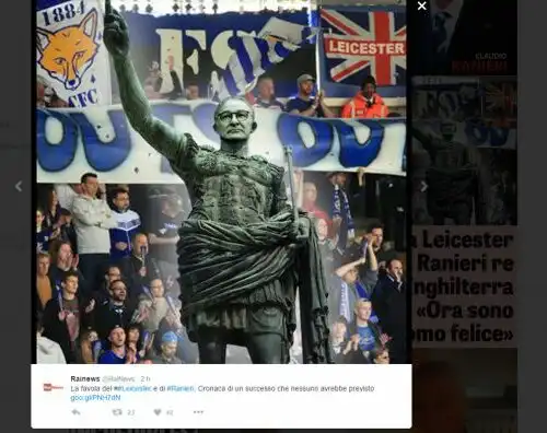 Ranieri idolo dei social