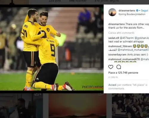 La battuta di Mertens diventa virale